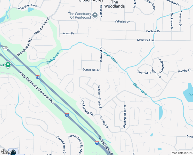 map of restaurants, bars, coffee shops, grocery stores, and more near 4991 Sawgrass Place Northwest in Acworth