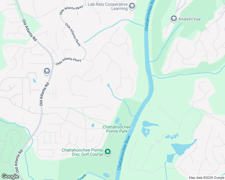 map of restaurants, bars, coffee shops, grocery stores, and more near 7135 Hartsfield Place in Suwanee