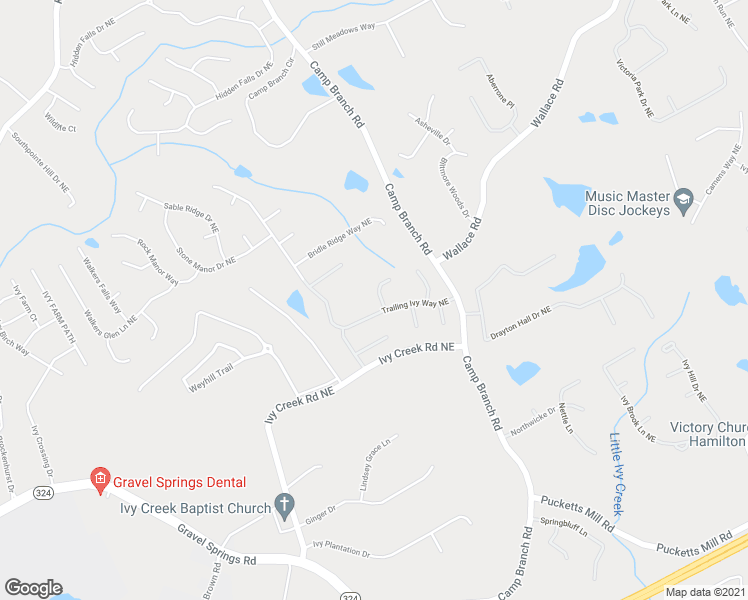 map of restaurants, bars, coffee shops, grocery stores, and more near 2716 Country House Way in Buford