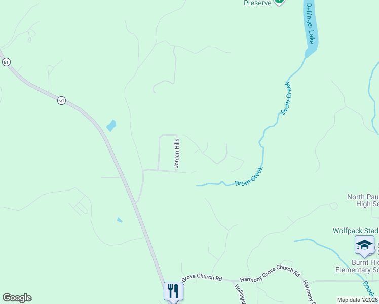 map of restaurants, bars, coffee shops, grocery stores, and more near 42 Falcon Cove in Dallas