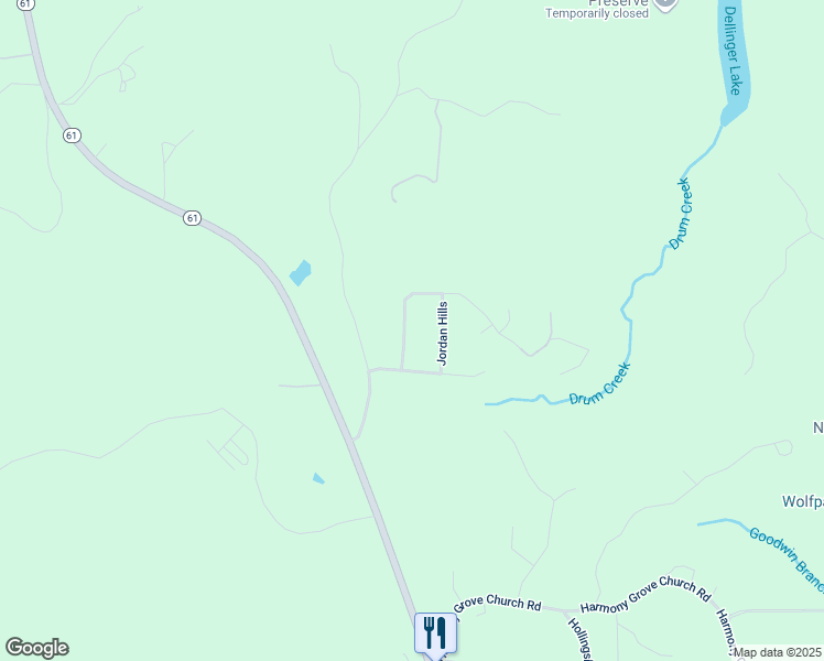 map of restaurants, bars, coffee shops, grocery stores, and more near 88 Birchwood Farms Lane in Dallas