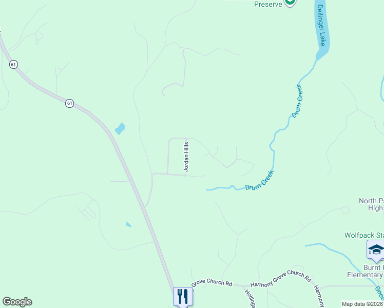 map of restaurants, bars, coffee shops, grocery stores, and more near 112 Jordan Hills in Dallas