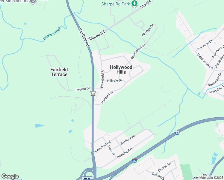 map of restaurants, bars, coffee shops, grocery stores, and more near 164 Stanford Street in Columbia