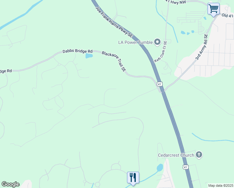 map of restaurants, bars, coffee shops, grocery stores, and more near 5094 Gwendolyn Court Northwest in Acworth
