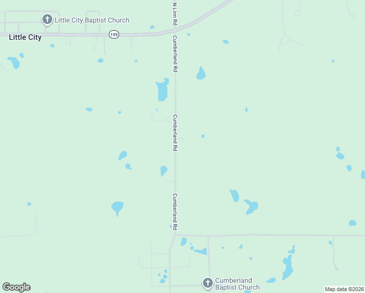 map of restaurants, bars, coffee shops, grocery stores, and more near 17428 Cumberland Road in Madill