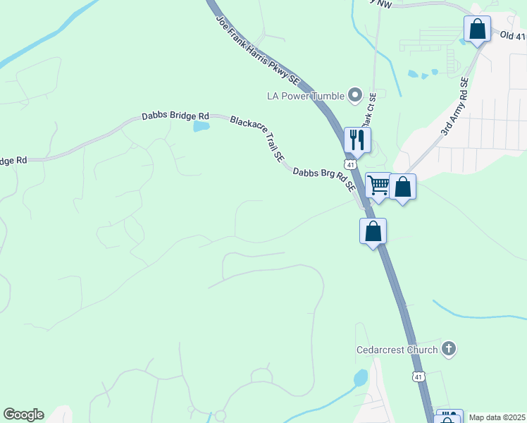 map of restaurants, bars, coffee shops, grocery stores, and more near 5094 Gwendolyn Court Northwest in Acworth