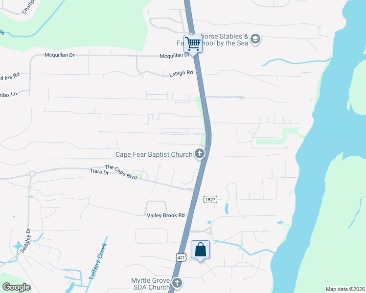 map of restaurants, bars, coffee shops, grocery stores, and more near 814 Red Lighthouse Lane in Wilmington