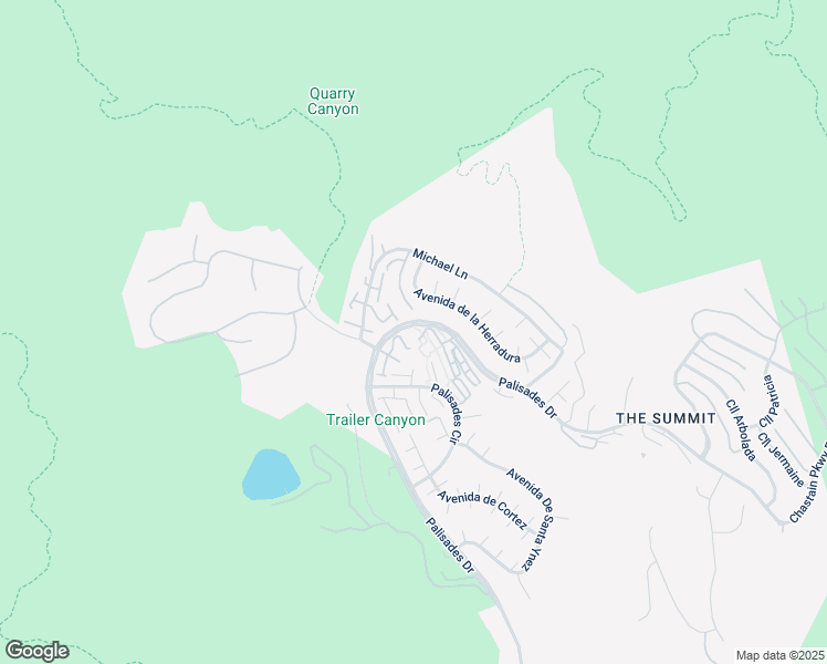 map of restaurants, bars, coffee shops, grocery stores, and more near 1648 Palisades Drive in Los Angeles