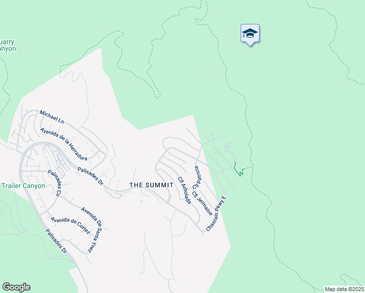 map of restaurants, bars, coffee shops, grocery stores, and more near 16844 Calle De Sarah in Los Angeles
