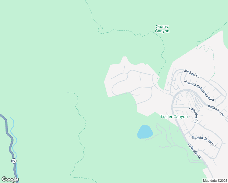map of restaurants, bars, coffee shops, grocery stores, and more near 17589 Camino De Yatasto in Los Angeles