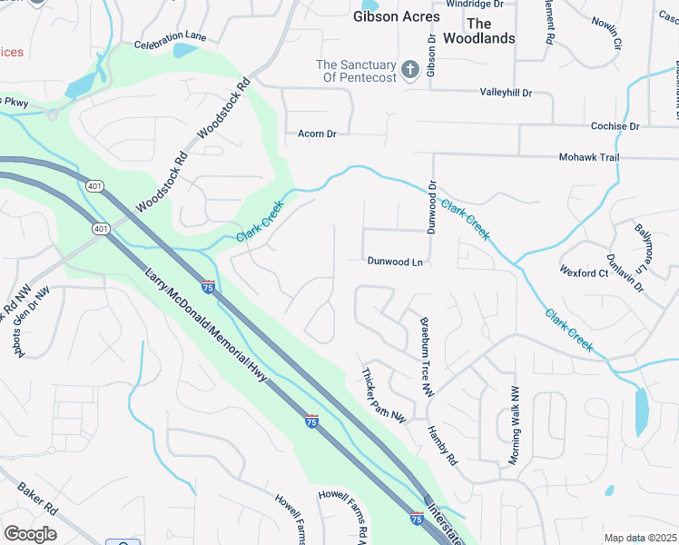 map of restaurants, bars, coffee shops, grocery stores, and more near 5232 Centennial Hill Drive Northwest in Acworth