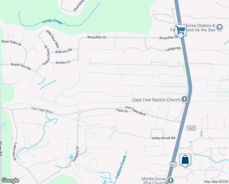 map of restaurants, bars, coffee shops, grocery stores, and more near 568 Catamaran Drive in Wilmington