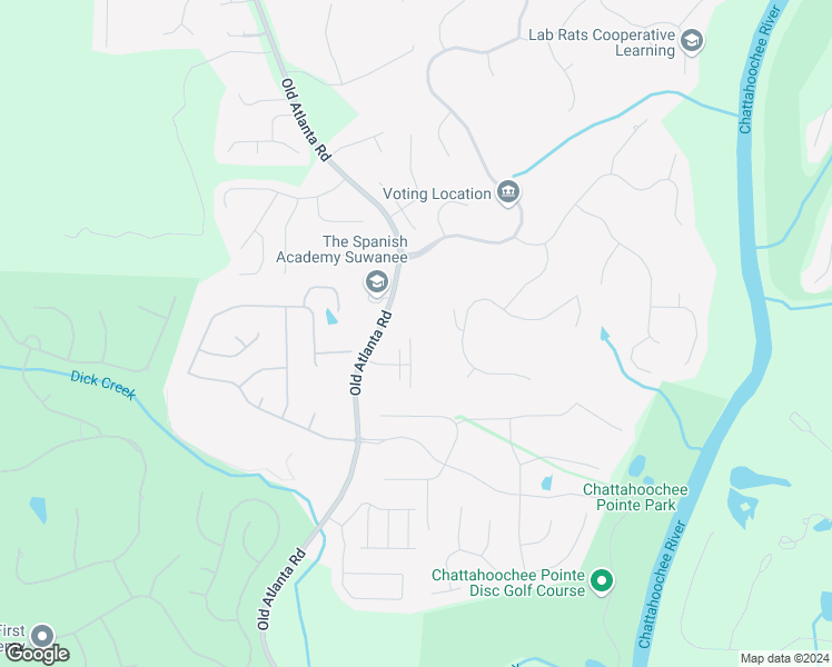 map of restaurants, bars, coffee shops, grocery stores, and more near 5925 Arbor Knoll Place in Suwanee