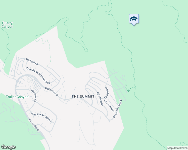 map of restaurants, bars, coffee shops, grocery stores, and more near 16868 Calle De Sarah in Los Angeles