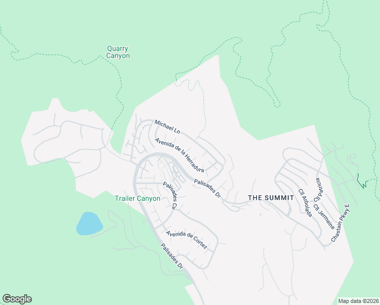 map of restaurants, bars, coffee shops, grocery stores, and more near 17207 Avenida de la Herradura in Los Angeles