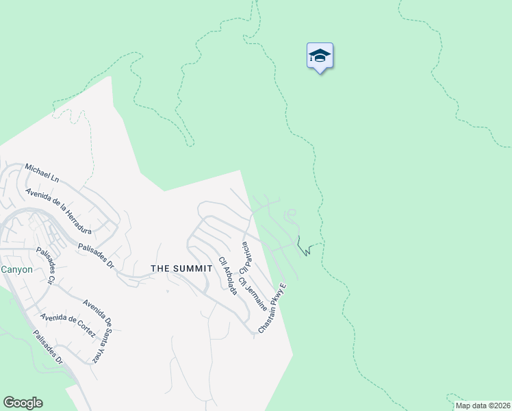 map of restaurants, bars, coffee shops, grocery stores, and more near 16800 Calle Montecito in Los Angeles