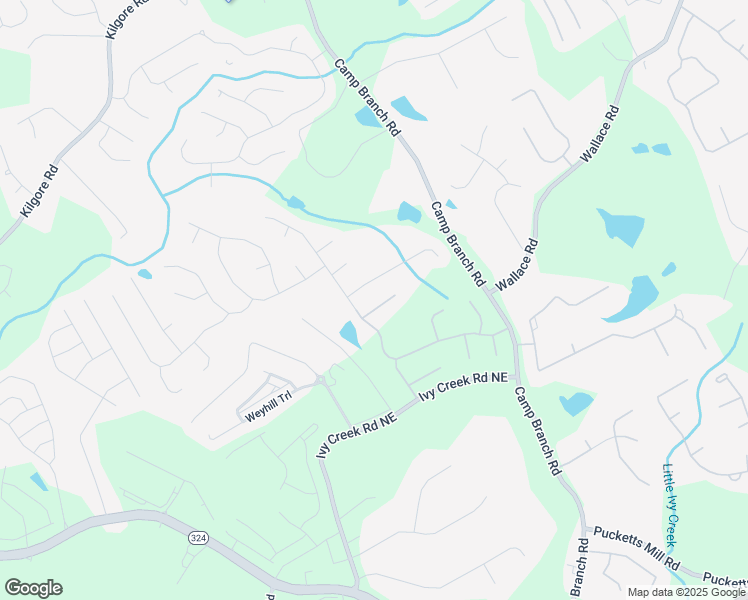 map of restaurants, bars, coffee shops, grocery stores, and more near 2922 Heart Pine Way Northeast in Buford