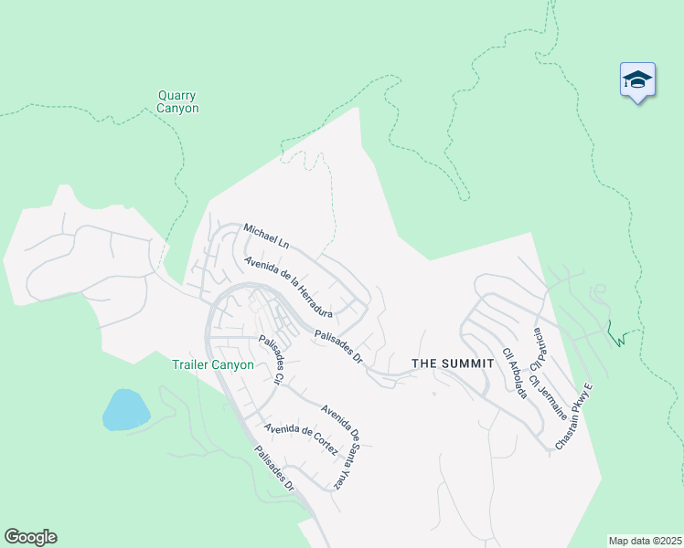 map of restaurants, bars, coffee shops, grocery stores, and more near 1835 Michael Lane in Los Angeles