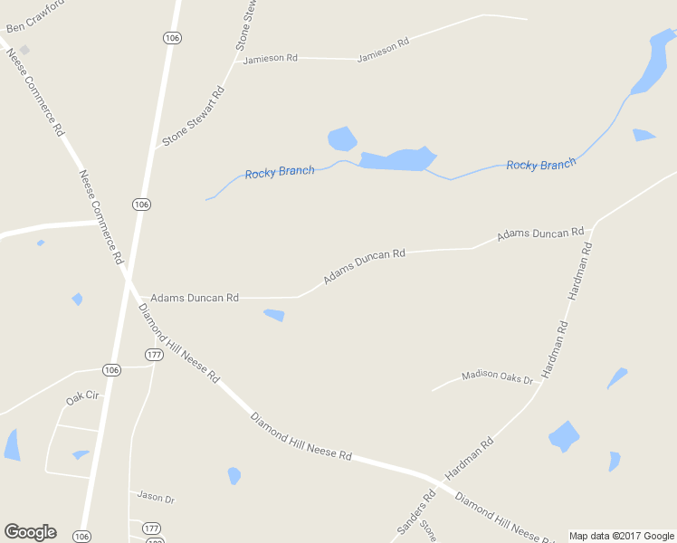 map of restaurants, bars, coffee shops, grocery stores, and more near 3685 Adams Duncan Road in Colbert