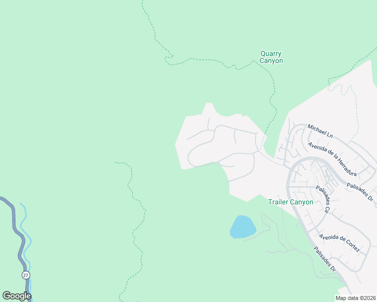 map of restaurants, bars, coffee shops, grocery stores, and more near 17620 Camino De Yatasto in Los Angeles