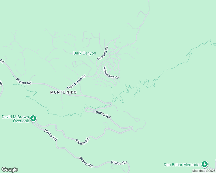 map of restaurants, bars, coffee shops, grocery stores, and more near 25620 Nebo Drive in Calabasas