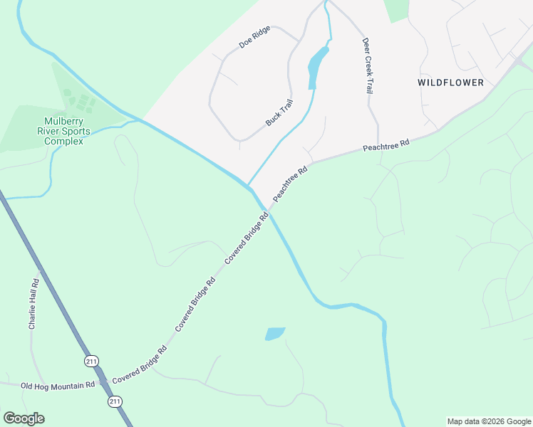 map of restaurants, bars, coffee shops, grocery stores, and more near 1274 Peachtree Road in Hoschton