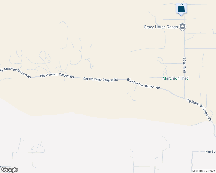 map of restaurants, bars, coffee shops, grocery stores, and more near 49979 Big Morongo Canyon Road in Morongo Valley