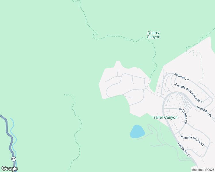 map of restaurants, bars, coffee shops, grocery stores, and more near 17620 Camino De Yatasto in Los Angeles