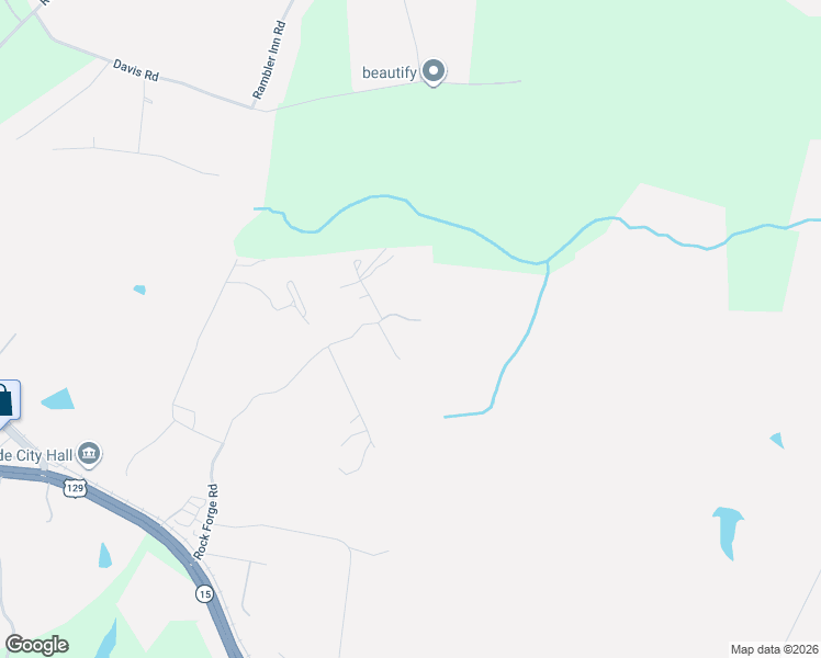 map of restaurants, bars, coffee shops, grocery stores, and more near 752 Rock Forge Road in Jefferson