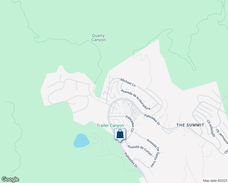map of restaurants, bars, coffee shops, grocery stores, and more near 1608 Michael Lane in Los Angeles