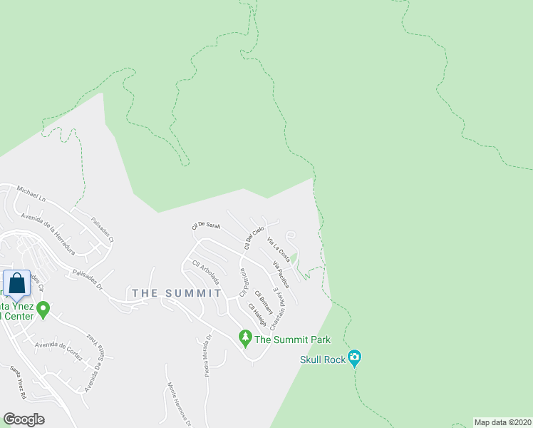 map of restaurants, bars, coffee shops, grocery stores, and more near 16821 Vía La Costa in Los Angeles