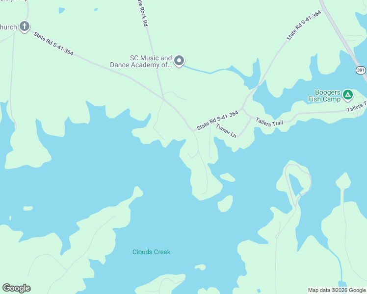 map of restaurants, bars, coffee shops, grocery stores, and more near 126 Cypress Point in Prosperity