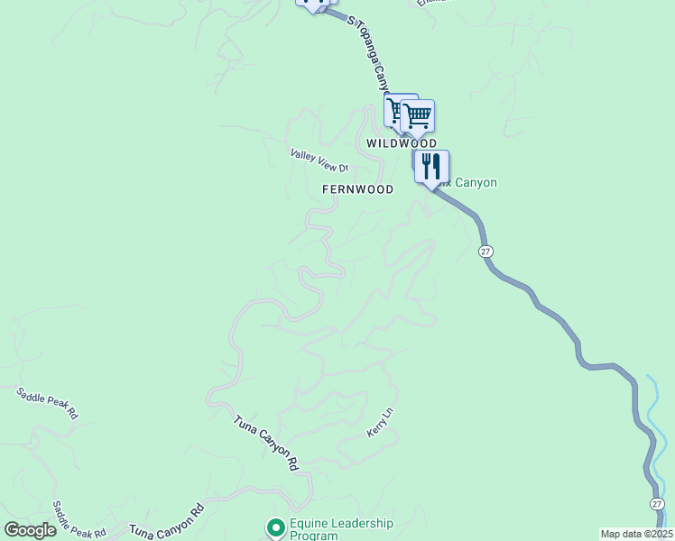 map of restaurants, bars, coffee shops, grocery stores, and more near 1205 Fernwood Pacific Drive in Los Angeles County