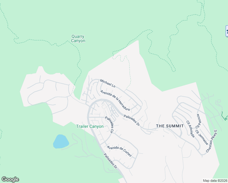 map of restaurants, bars, coffee shops, grocery stores, and more near 17243 Avenida de la Herradura in Los Angeles