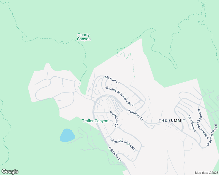 map of restaurants, bars, coffee shops, grocery stores, and more near 17273 Avenida de la Herradura in Los Angeles