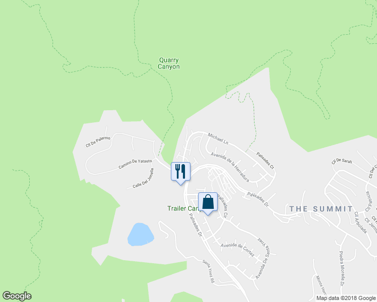 map of restaurants, bars, coffee shops, grocery stores, and more near 1608 Michael Lane in Los Angeles