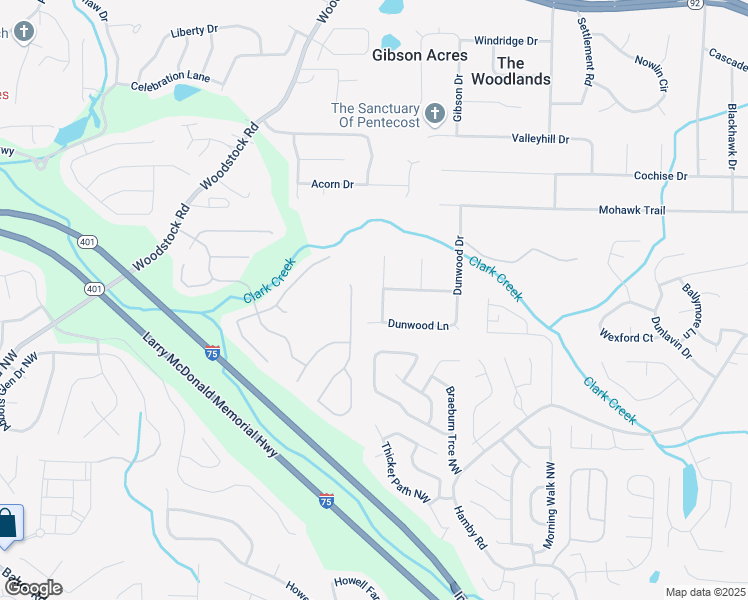 map of restaurants, bars, coffee shops, grocery stores, and more near 5243 Valleyview Drive in Acworth