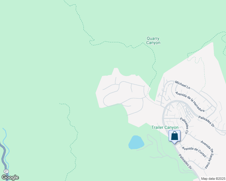 map of restaurants, bars, coffee shops, grocery stores, and more near 17636 Camino De Yatasto in Los Angeles