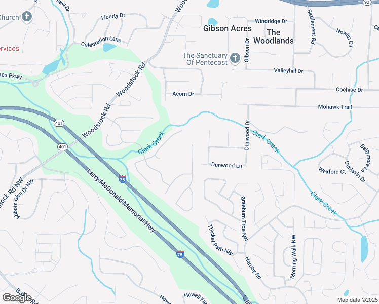 map of restaurants, bars, coffee shops, grocery stores, and more near 5251 Centennial Hill Drive Northwest in Acworth
