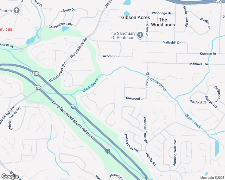 map of restaurants, bars, coffee shops, grocery stores, and more near 5251 Centennial Hill Drive Northwest in Acworth
