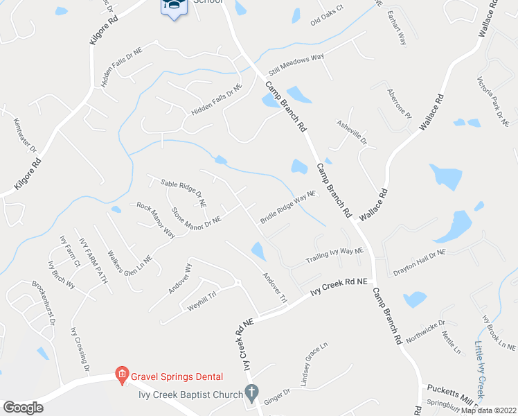map of restaurants, bars, coffee shops, grocery stores, and more near 2657 Black Fox Court in Buford