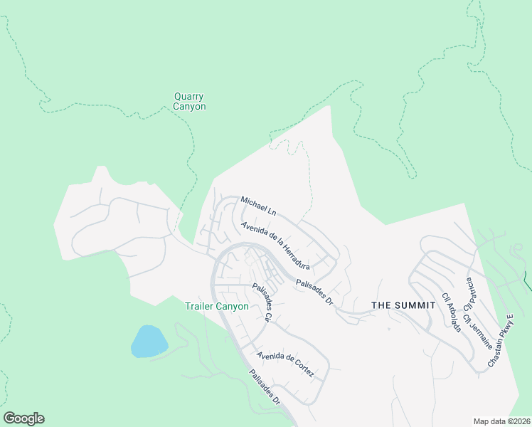 map of restaurants, bars, coffee shops, grocery stores, and more near 17241 Avenida de la Herradura in Los Angeles