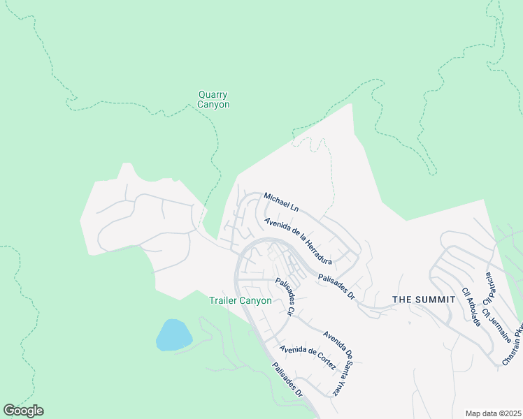 map of restaurants, bars, coffee shops, grocery stores, and more near 17278 Avenida de la Herradura in Los Angeles