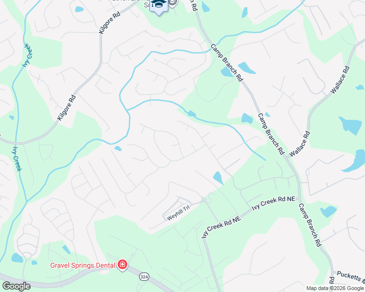 map of restaurants, bars, coffee shops, grocery stores, and more near 3175 Sable Ridge Drive Northeast in Buford