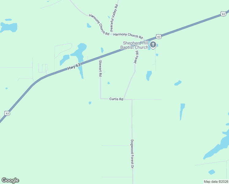 map of restaurants, bars, coffee shops, grocery stores, and more near 1305 Curtis Road in Pine Bluff