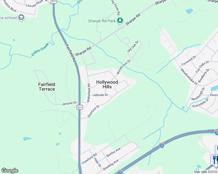 map of restaurants, bars, coffee shops, grocery stores, and more near in Hollywood Hills