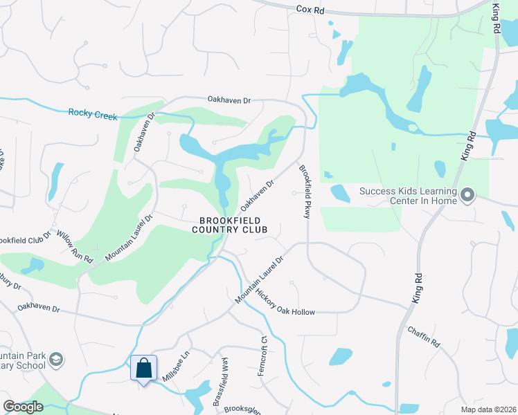 map of restaurants, bars, coffee shops, grocery stores, and more near 1040 Oakhaven Drive in Roswell