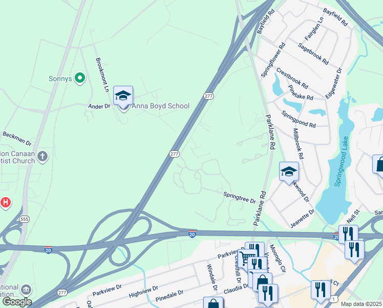 map of restaurants, bars, coffee shops, grocery stores, and more near in Dentsville