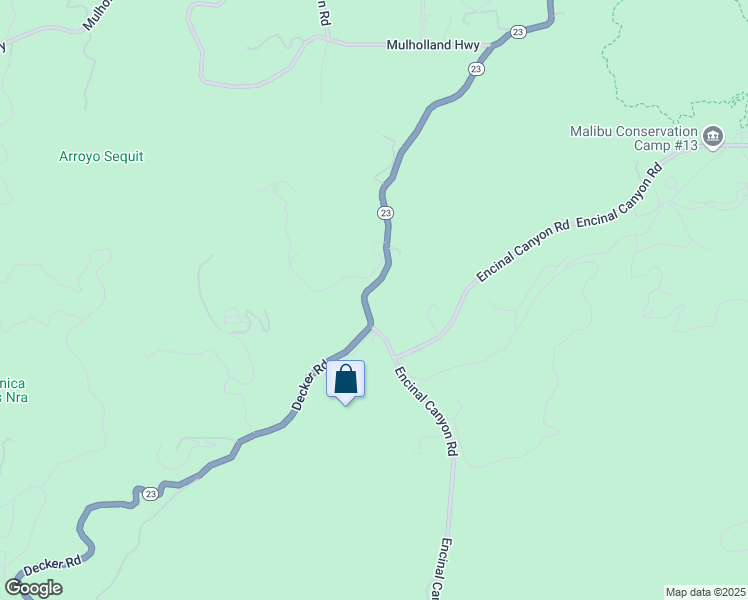 map of restaurants, bars, coffee shops, grocery stores, and more near 1634 Decker Road in Malibu