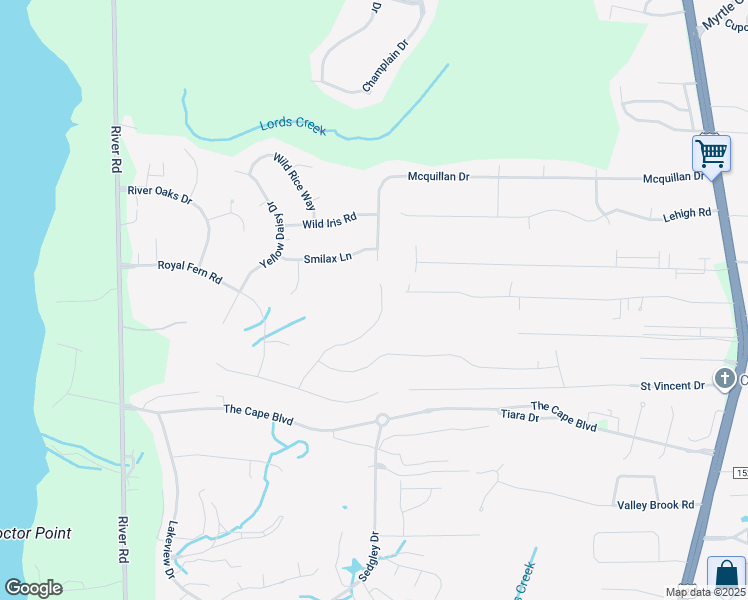 map of restaurants, bars, coffee shops, grocery stores, and more near 8324 Penny Royal Lane in Wilmington